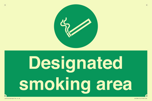 Designated smoking area